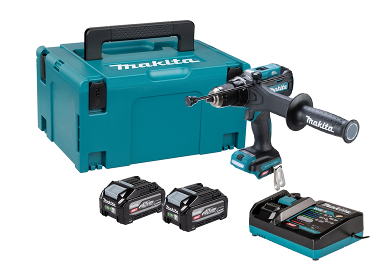 Klopboor-/schroefmachine Makita XGT HP003GU201 2x4.0Ah