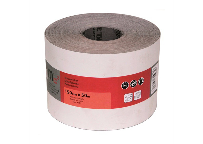 Schuurpapier gele rollen 115 mm 50 m P180 MC2 B040000017