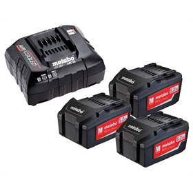 Set 3 accu's 18V Li-Power 5.2Ah met ASC 30-36V-oplader Metabo 685048000