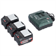 3 x accu 4.0Ah en oplader ASC 55 Metabo 685049000_P