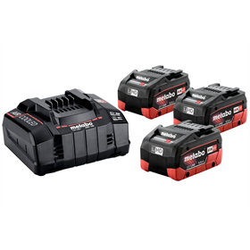 Set 3 accu's 18V LiHD 5.5Ah met ASC 30-36V-oplader Metabo 685074000