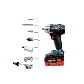 Boor-schroefmachine met PowerX3 opzetstuk Metabo BS 18 LTX BL Q I 2x5.5Ah