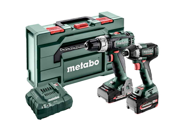 Gereedschap Set 18V Metabo CAS BS 18 L/SSD 18 LT 200 BL 1x4.0Ah, 1x2.0Ah
