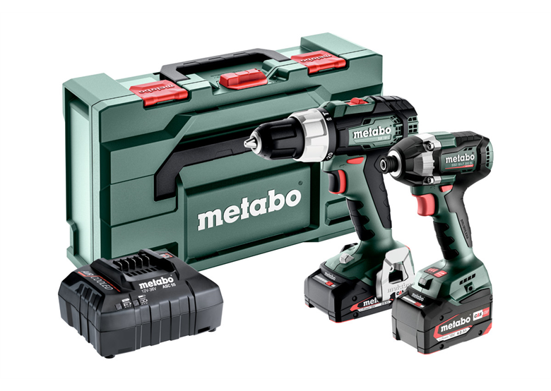 Gereedschap Set 18V Metabo CAS BS 18 L/SSD 18 LT 200 BL 1x4.0Ah, 1x2.0Ah