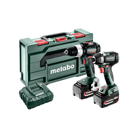 Gereedschap Set 18V Metabo CAS BS 18 LT BL/SSD 18 LT 200 BL 2x5.2Ah