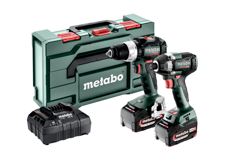 Gereedschap Set 18V Metabo CAS BS 18 LT BL/SSD 18 LT 200 BL 2x5.2Ah