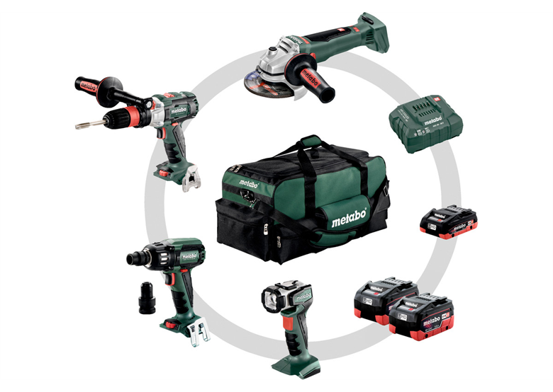Gereedschap Set 18V Metabo CAS Combo Set Metal 4.1 2x5.5Ah, 1x3.5Ah