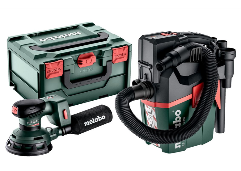 Excenterschuurmachine + stofzuiger Metabo SXA 18 LTX 125 BL