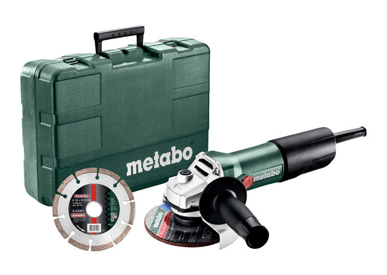 Haakse slijper Metabo W 850-125 Set