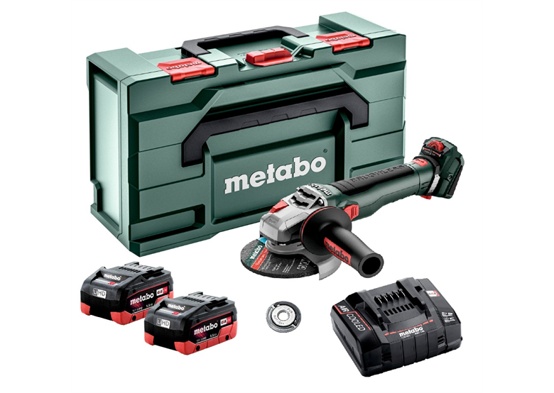 Haakse slijper Metabo WVB 18 LT BL 11-125 Quick 2x5.5Ah