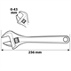 Verstelbare moersleutel 256mm Neo 03-025