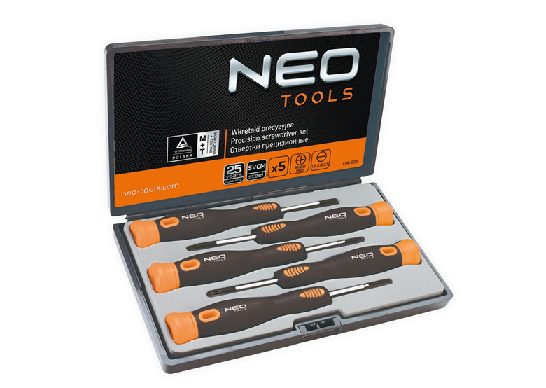 Precisieschroevendraaierset 5 dlg Neo 04-225