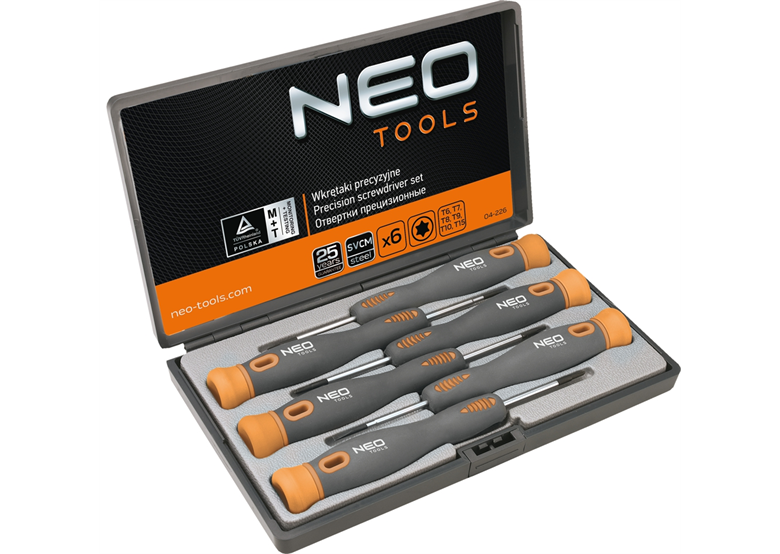 Precisieschroevendraaierset 5 dlg Neo 04-226