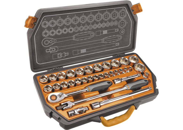 Dopsleutelset 1/2", 23-delig Neo 08-618