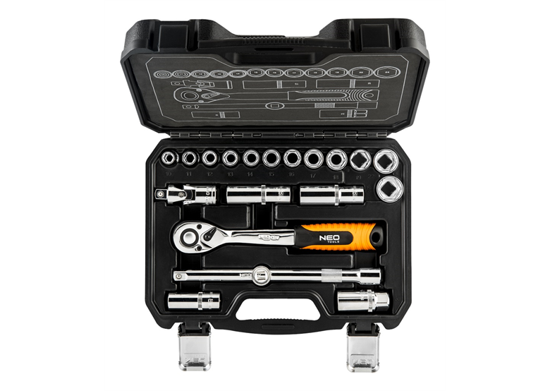 Dopsleutels 20st., 1/2" CrV Neo 08-661
