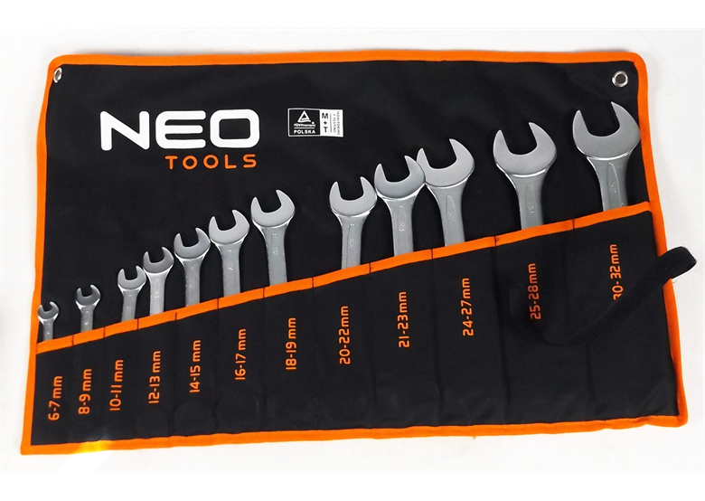Steeksleutelset 6-32 mm 12-delig Neo 09-852