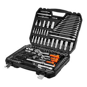 Dopsleutels 1/2", 3/8", 1/4", set van 220 stuks Neo 10-220