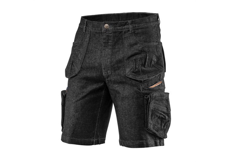 Korte werkbroek DENIM, zwart, maat M Neo 81-273-M