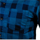 Flanellen overhemd, marineblauw, maat L Neo 81-545-L