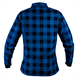 Flanellen overhemd, marineblauw, maat M Neo 81-545-M
