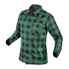 Flanel Overhemd, groen, maat M Neo 81-546-M