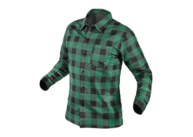 Flanel Overhemd, groen, maat XL Neo 81-546-XL