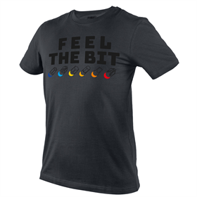 T-shirt ,bedrukt FEEL THE BIT, maat XL Neo 81-641-XL