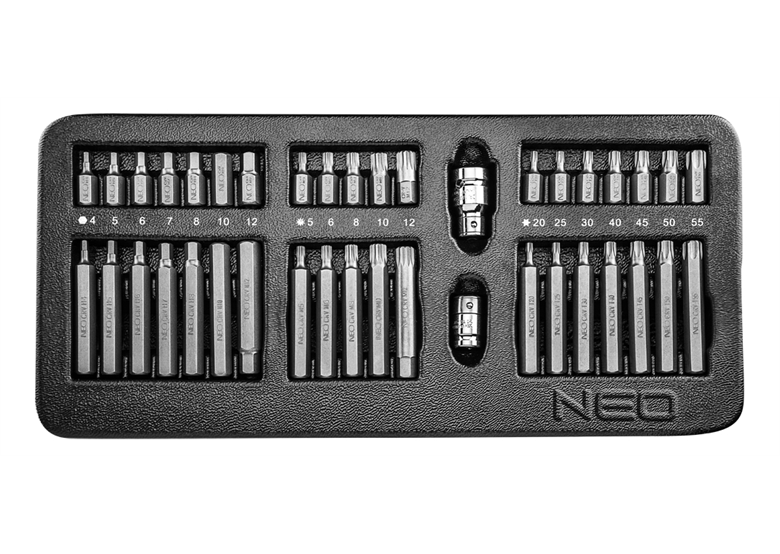 Inlay voor gereedschapkast met bitjes Neo 84-236