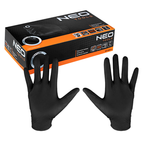 Nitril handschoenen, zwart, 100 stuks, maat L Neo 97-691-L