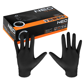 Nitril handschoenen, zwart, 100 stuks, maat XL Neo 97-691-XL