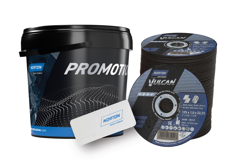 Doorslijpschijf 41 125x1,0mm (100st) + Norton METAL/INOX VULCAN draadloze hoofdtelefoon Norton METAL/INOX VULCAN