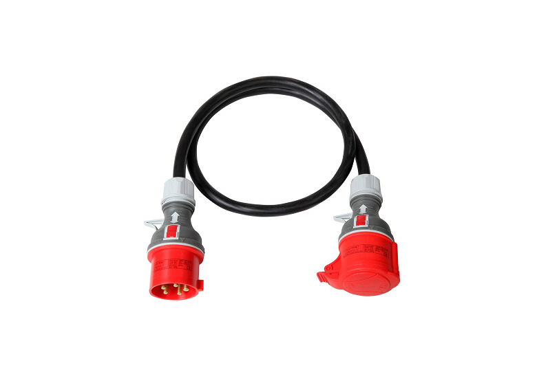  Cee Verlengsnoer 400V Plastrol PS-S G RN IP44 (5X2,5) H07RN-F  - zwart