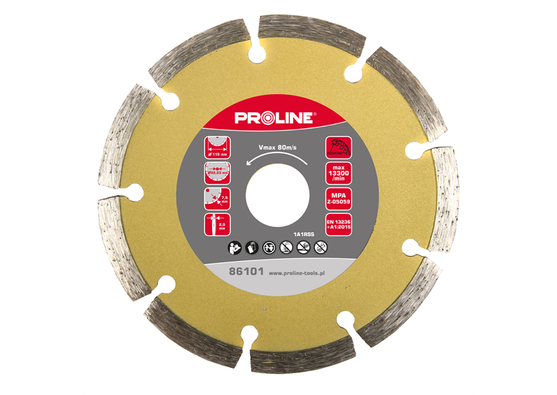 Segment diamantschijf 125x2,2x7,5x22,23mm Proline 86102