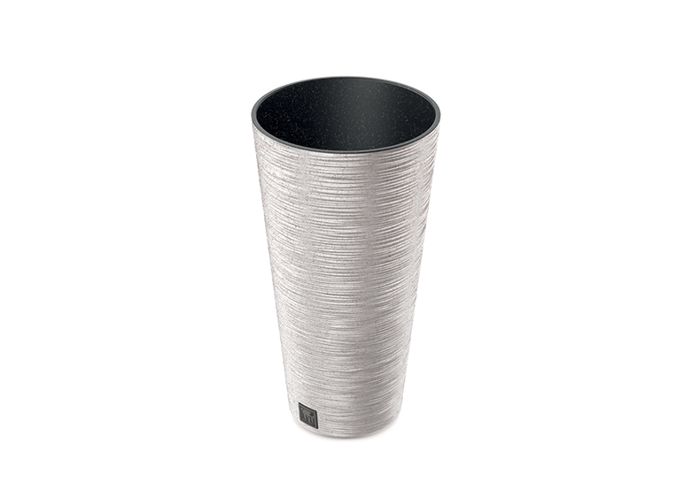 Bloempot FURU ROUND SLIM ECO WOOD wit ECO Prosperplast DFRH250W-S449W