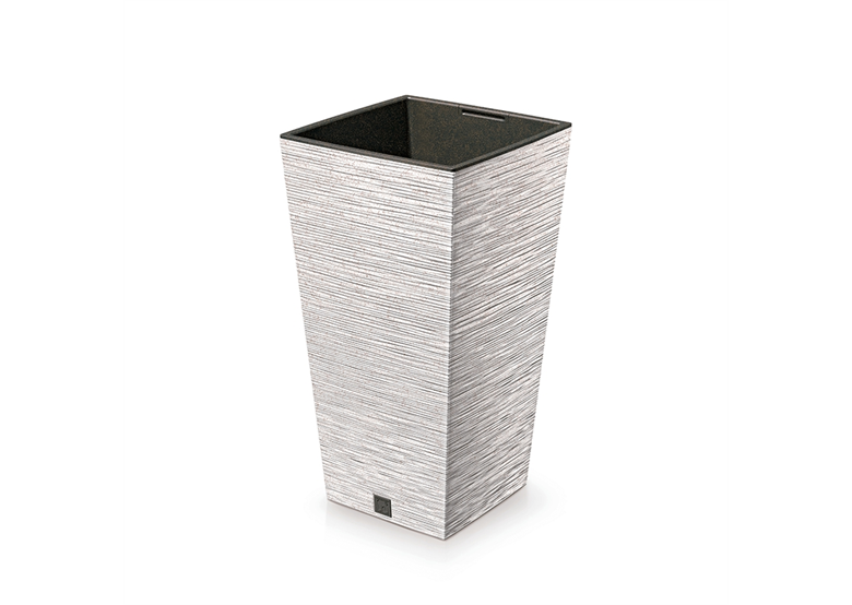 BloempotFURU SQUARE ECO WOOD - wit ECO Prosperplast DFSH240W-S449W