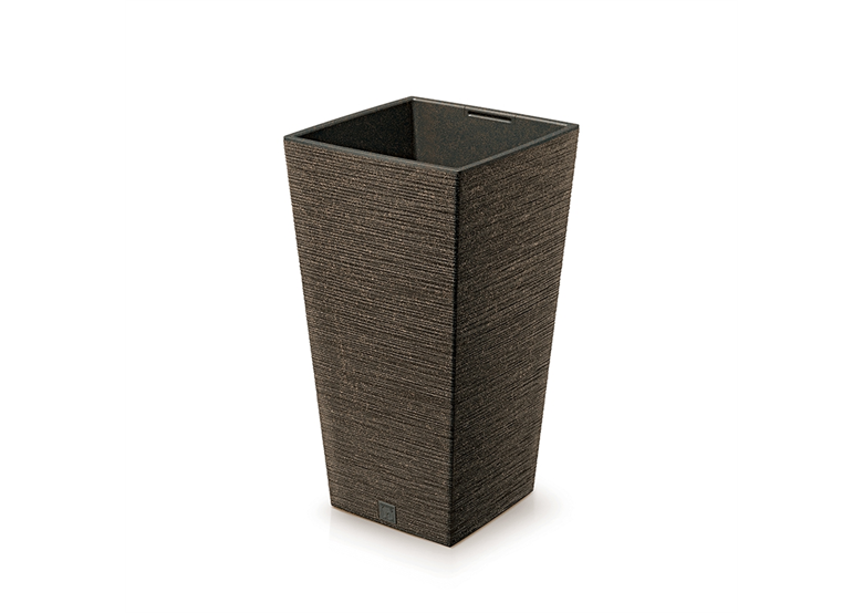 Bloempot FURU SQUARE ECO WOOD - koffie ECO Prosperplast DFSH265W-4625W