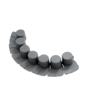 Tuinpalissade PALISADA - grijs Prosperplast IPAL7-S443