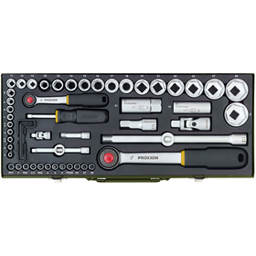 1/2", 1/4" dopsleutels, set van 55 stuks Proxxon PR23040