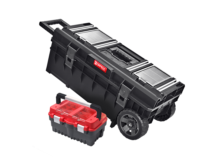 Set: een mobiel gereedschapskist en een koffer met een blad Qbrick LONGER TECHNIK/Formula S 500 Carbo Red