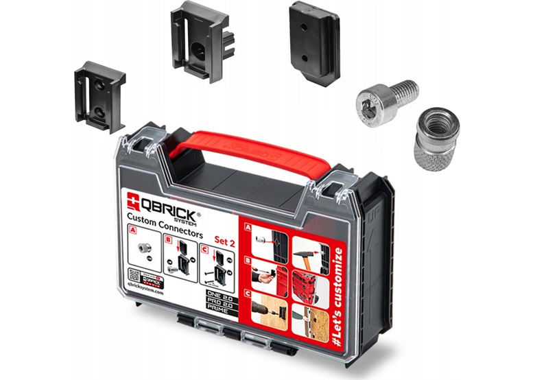 Snelkoppelingen met mollen Qbrick System Custom Connectors Set 2