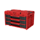 Gereedschapskist met laden Qbrick System ONE 2.0 DRAWER 3 TOOLBOX EXPERT RED Ultra HD Custom