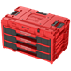 Ladeset op verrijdbaar platform Qbrick System ONE 2.0 WORKSHOP DRAWERS SET nr 5 RED Ultra HD Custom