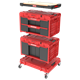Ladeset op verrijdbaar platform Qbrick System ONE 2.0 WORKSHOP DRAWERS SET nr 7 RED Ultra HD Custom