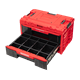 Ladeset op verrijdbaar platform Qbrick System ONE 2.0 WORKSHOP DRAWERS SET nr 7 RED Ultra HD Custom