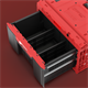 Gereedschapbox met lade Qbrick System ONE DRAWER 1 TOOLBOX 2.0 Red Ultra HD Custom