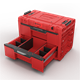 Gereedschapskist met laden Qbrick System PRIME DRAWER 2 TOOLBOX EXPERT RED Ultra HD Custom