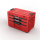 Gereedschapskist met laden Qbrick System PRIME DRAWER 3 TOOLBOX EXPERT RED Ultra HD Custom