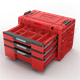 Gereedschapskist met laden Qbrick System PRIME DRAWER 3 TOOLBOX EXPERT RED Ultra HD Custom