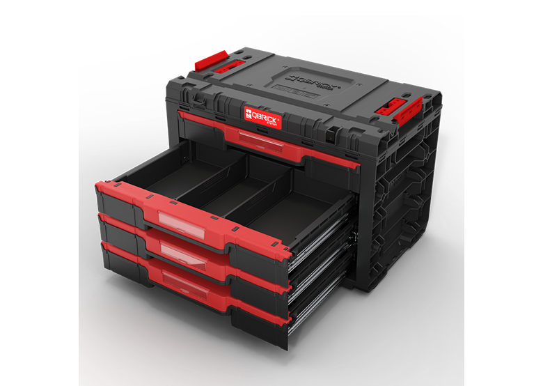 Gereedschapskist met laden Qbrick System PRIME DRAWER 4 TOOLBOX BASIC