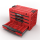 Gereedschapskist met laden Qbrick System PRIME DRAWER 4 TOOLBOX EXPERT RED Ultra HD Custom
